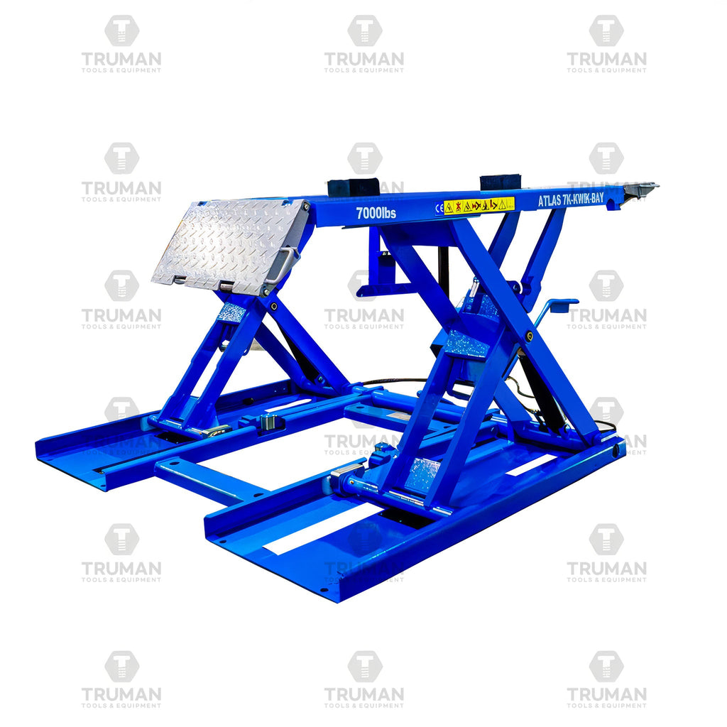 Atlas 7K-Kwik-Bay Portable Mid-Rise Scissor Lift 7000 lb. Capacity