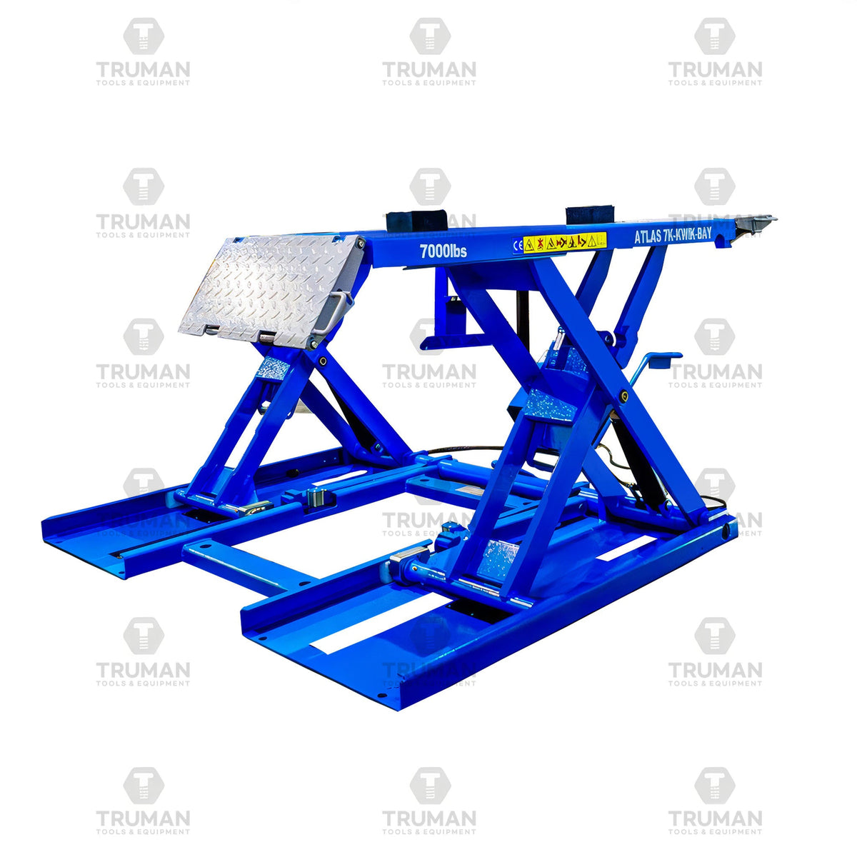 Atlas 7K-Kwik-Bay Portable Mid-Rise Scissor Lift 7000 lb. Capacity