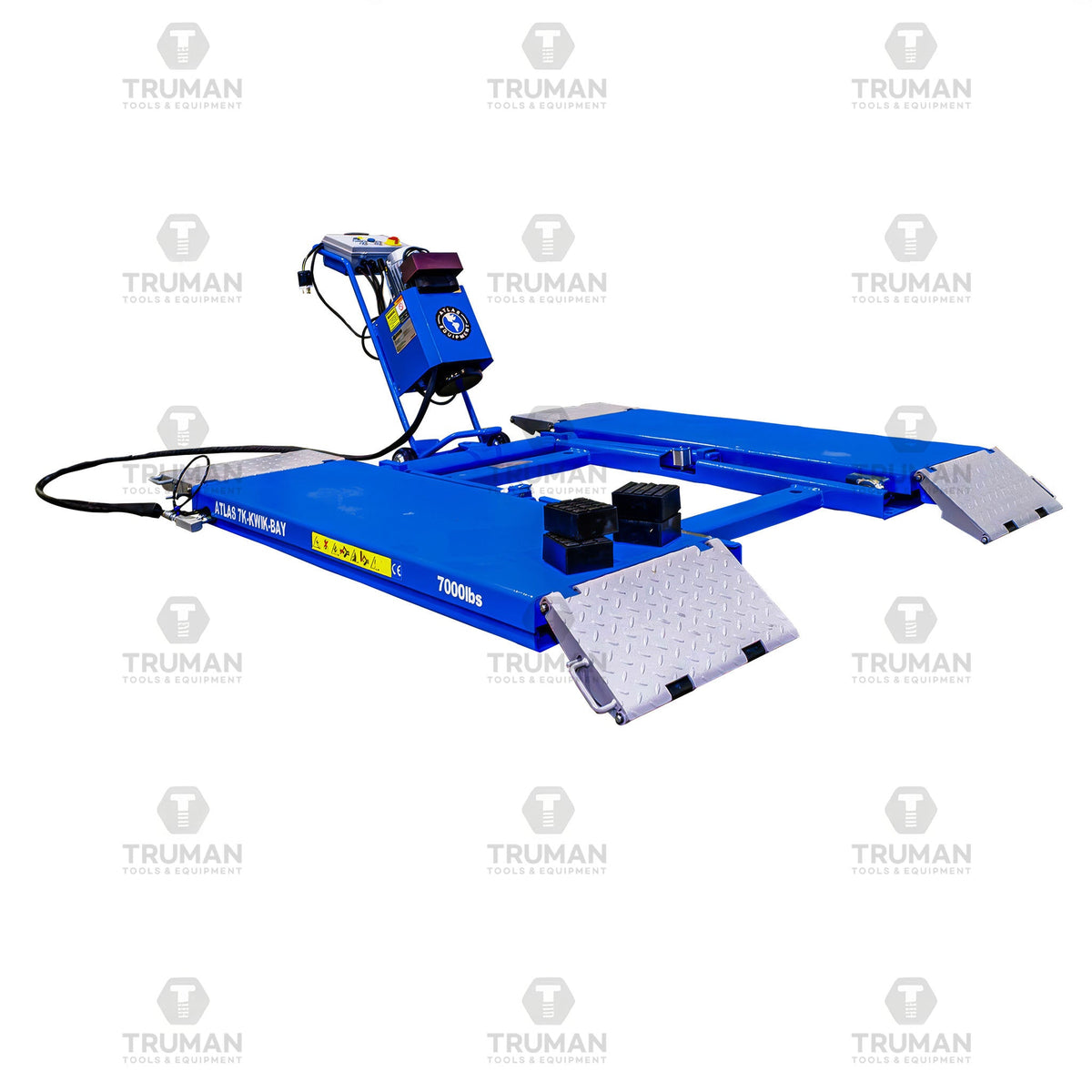 Atlas 7K-Kwik-Bay Portable Mid-Rise Scissor Lift 7000 lb. Capacity