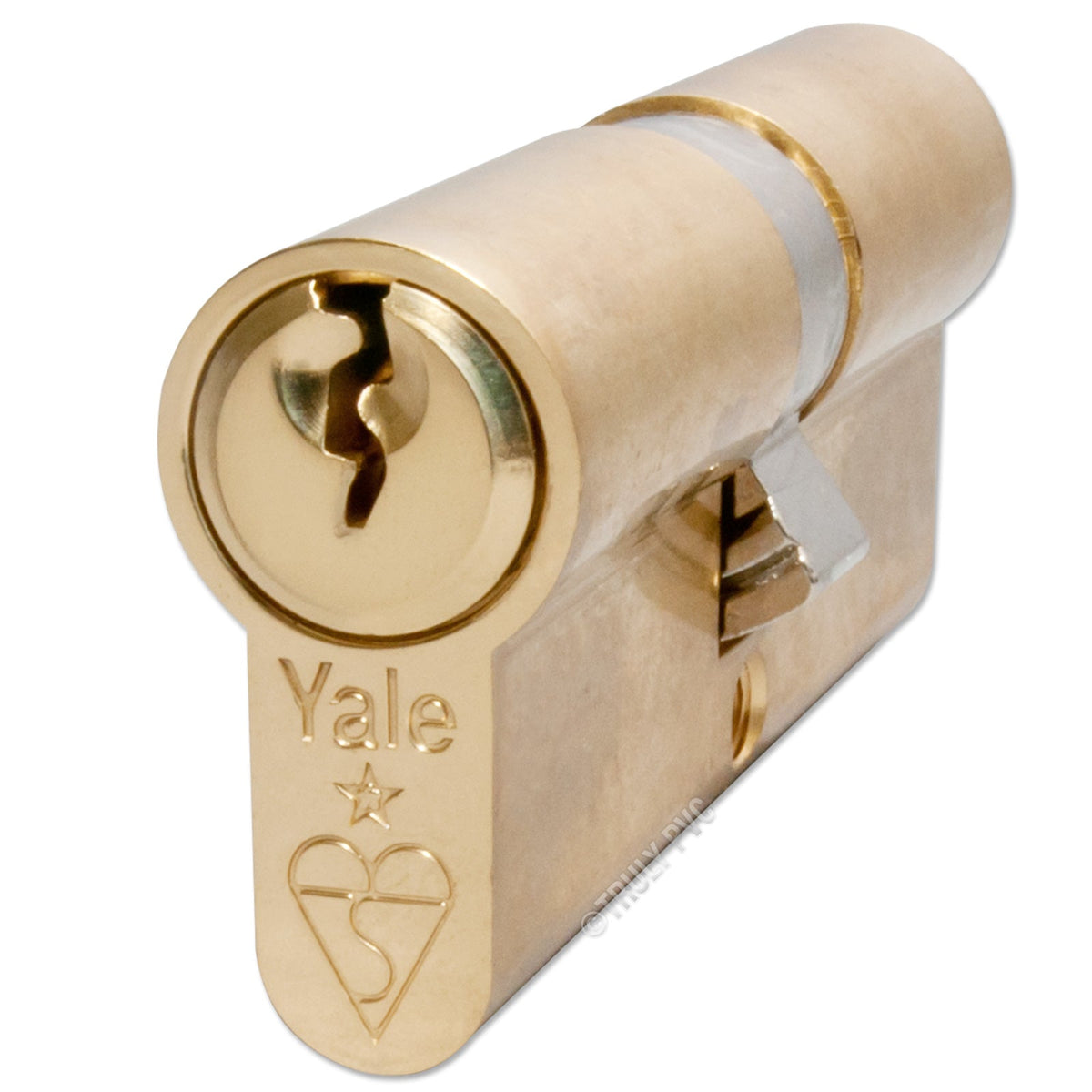Yale Anti-Bump Door Euro Cylinder (Brass)
