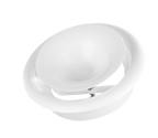 White Metal Extract Ceiling Valve 125mm - Anemostat SV