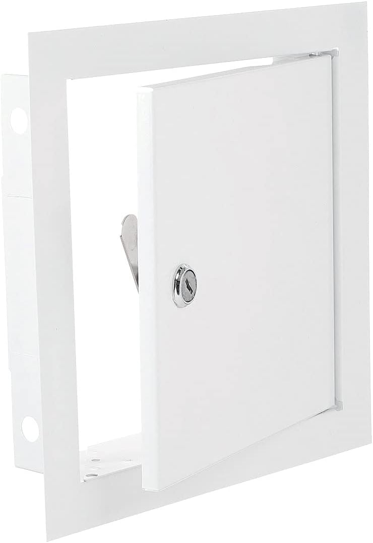 Access Panel Door Metal With Lock, White 400mm x 400mm
