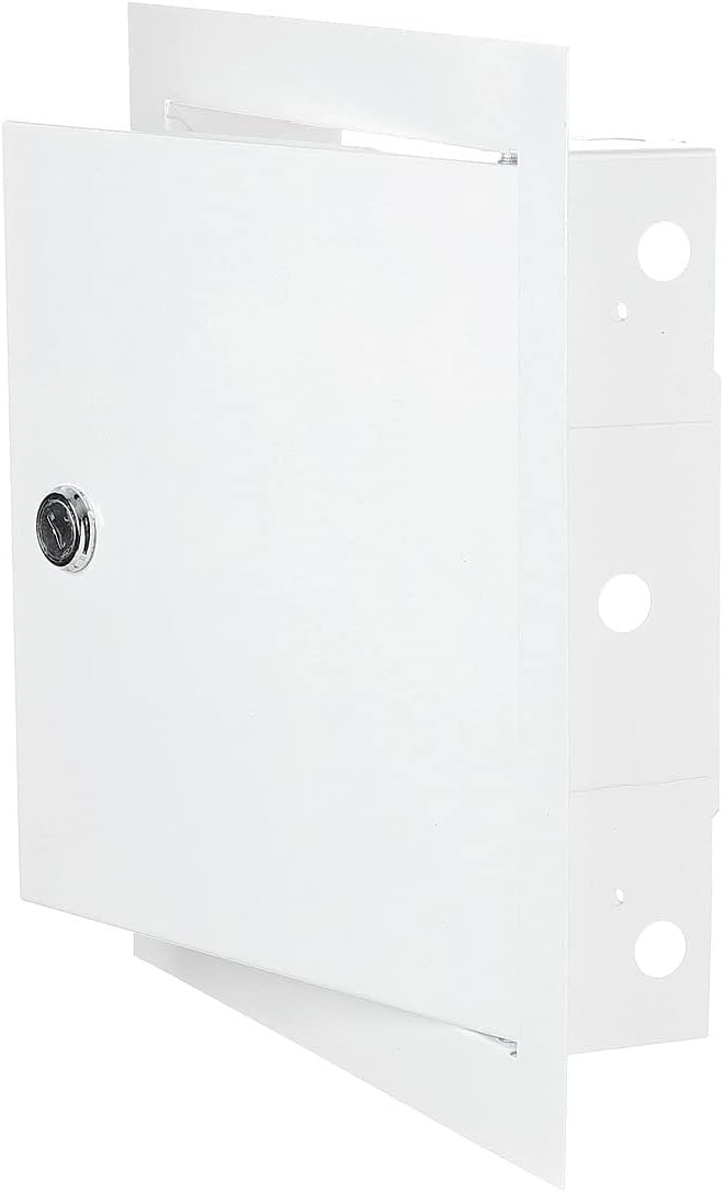 Access Panel Door Metal With Lock, White 400mm x 400mm