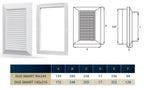 Louvre Vent Duo Smart 90/240 Brown 90mm x 240mm With Fly Mesh
