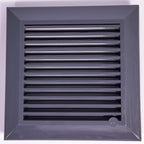 Louvre Vent Graphite Duo Smart 140/210 140mm X 210mm With Fly Mesh