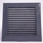 Louvre Vent Graphite Duo Smart 140/210 140mm X 210mm With Fly Mesh