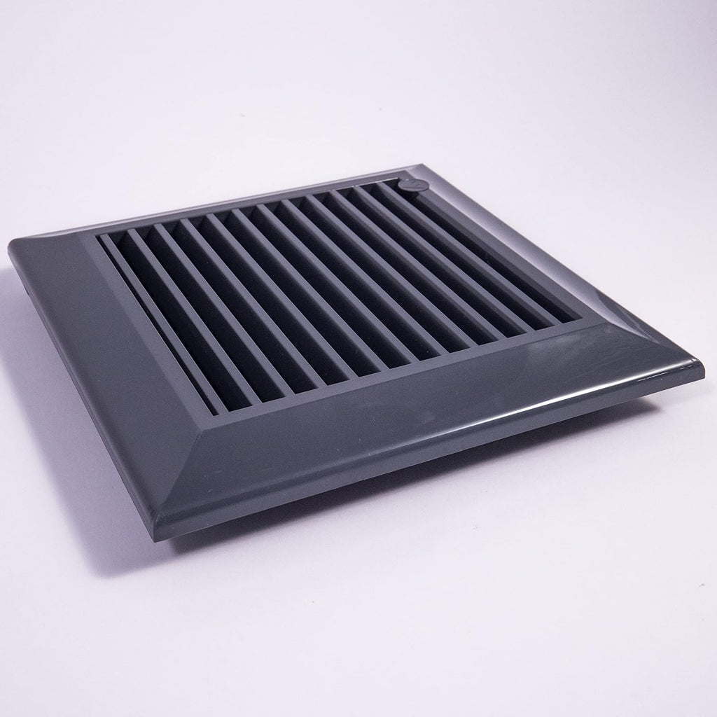 Louvre Vent Graphite Duo Smart 140/210 140mm X 210mm With Fly Mesh