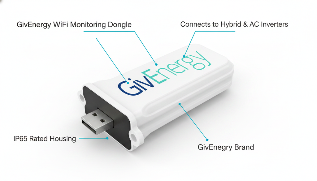 GivEnergy Wi-Fi Monitoring Dongle for Hybrid & AC Inverters GIV-WIFI-DONGLE IP65