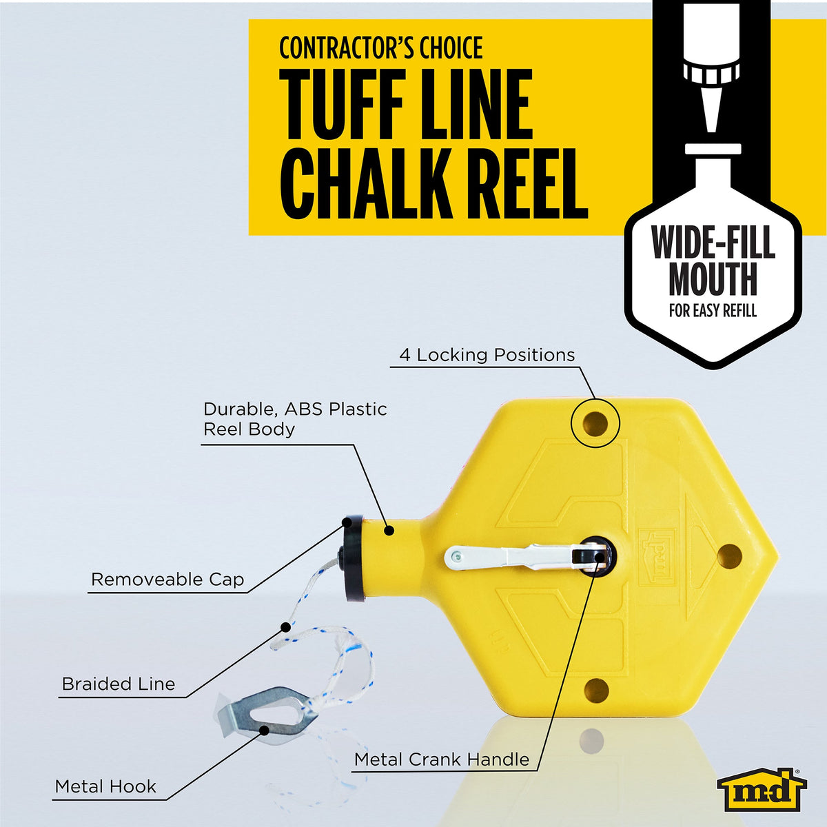 ABS Tuff Line™ Contractor Chalk Reel
