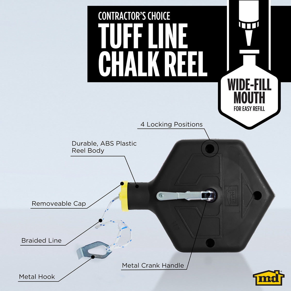 ABS Tuff Line™ Contractor Chalk Reel