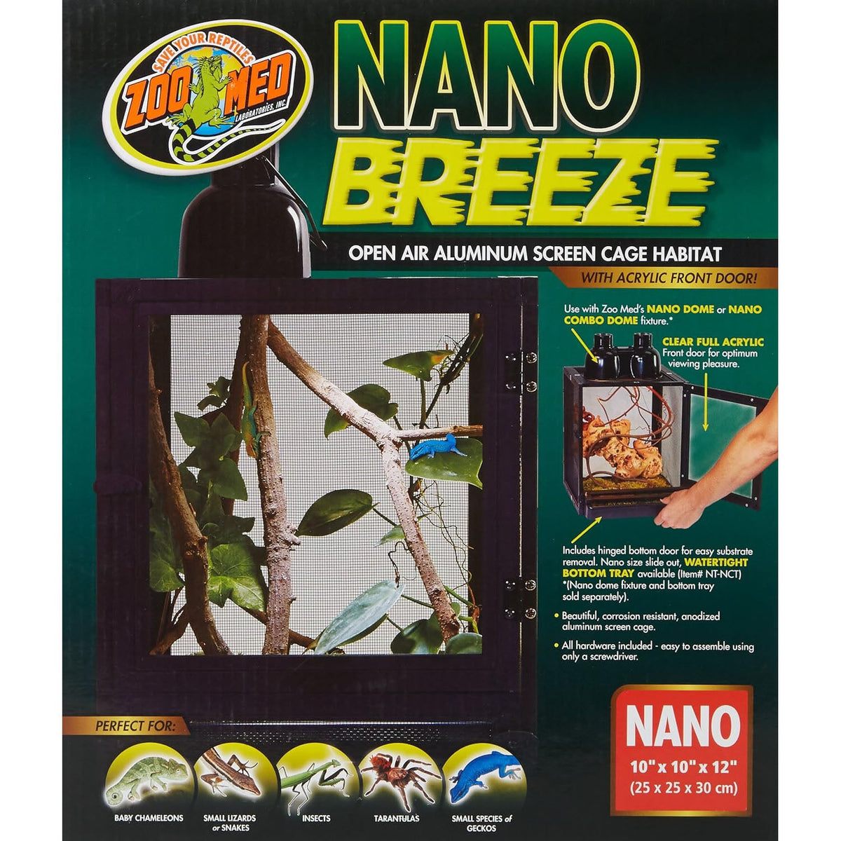 Zoo Med ReptiBreeze Nano Aluminum Screen Cage