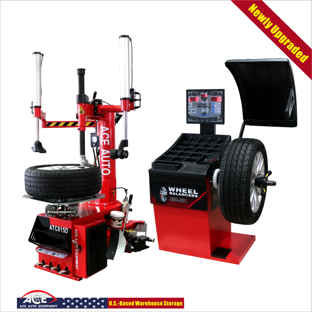 ACE Tire Changer & Wheel Balancer Combo – ATC-815D + ACB-E21