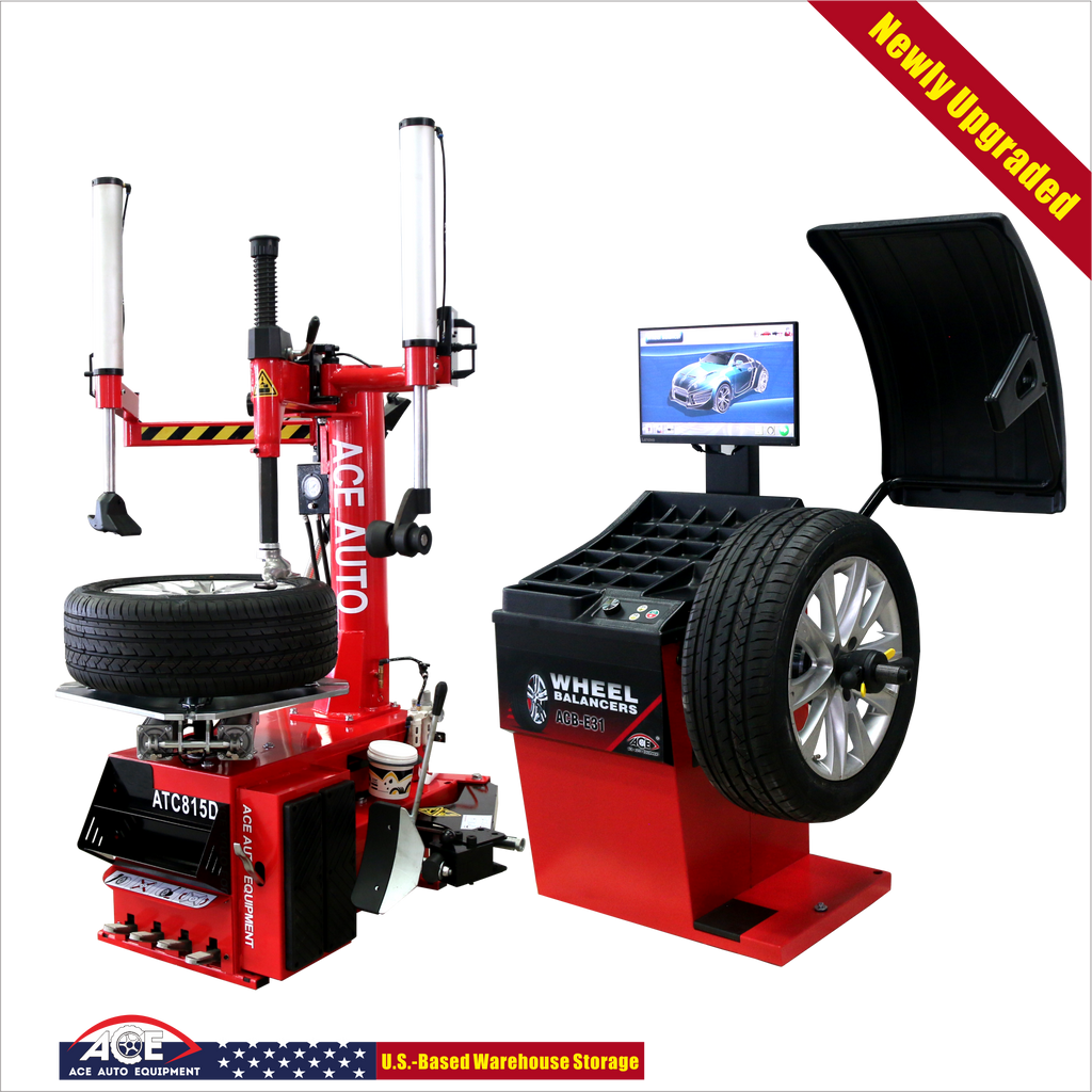 ACE Tire Changer & Wheel Balancer Combo – ATC-815D + ACB-E31