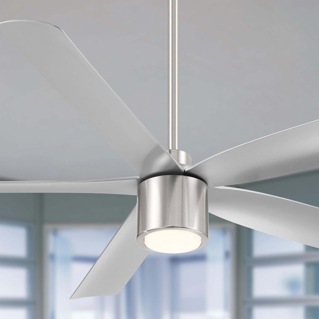 RAVIAN® 60" 5-Blade Ceiling Fan in brushed nickel
