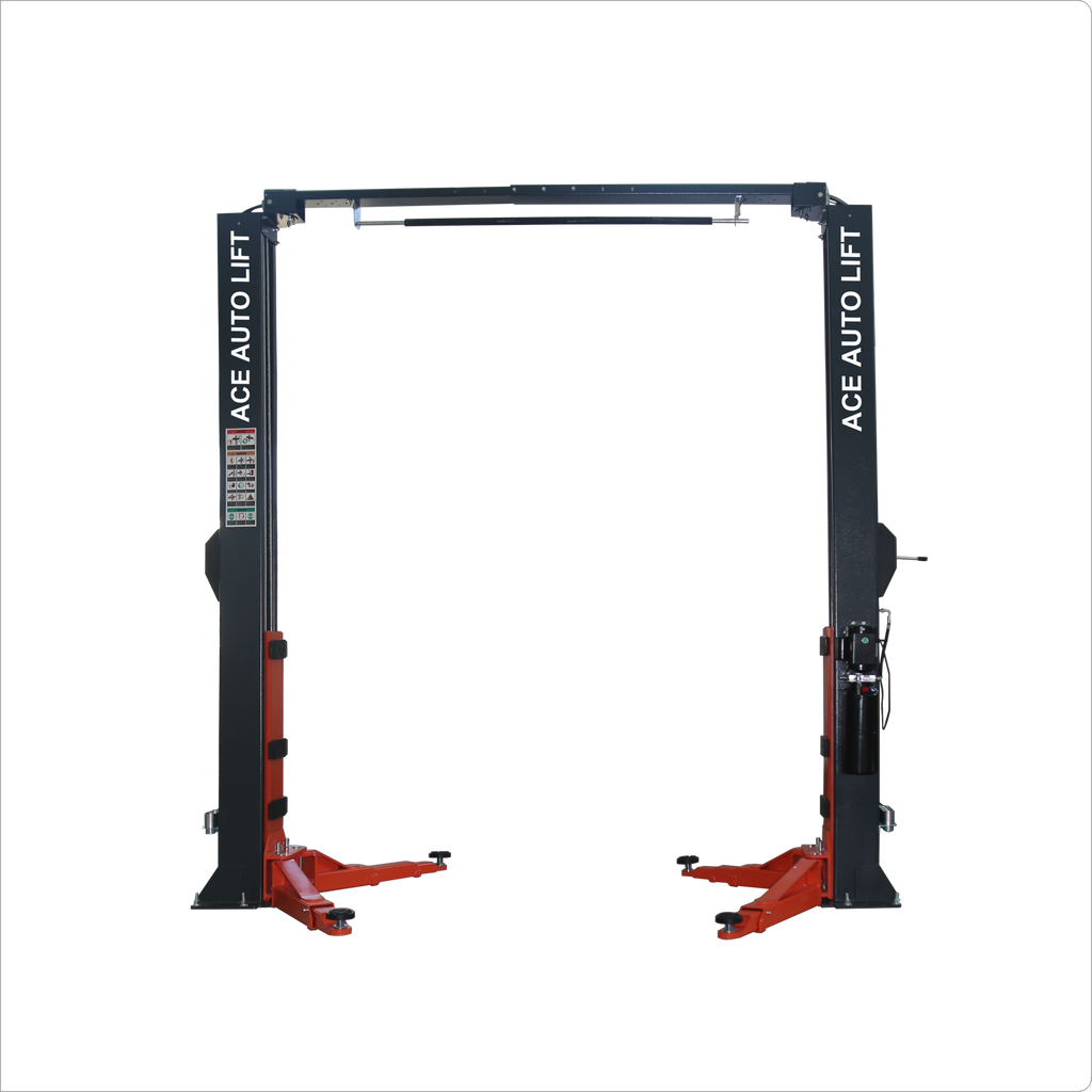 ACE 2-Post Car Lift ACL-M2100/M2100E – 10,000 lbs Symmetric Clearfloor
