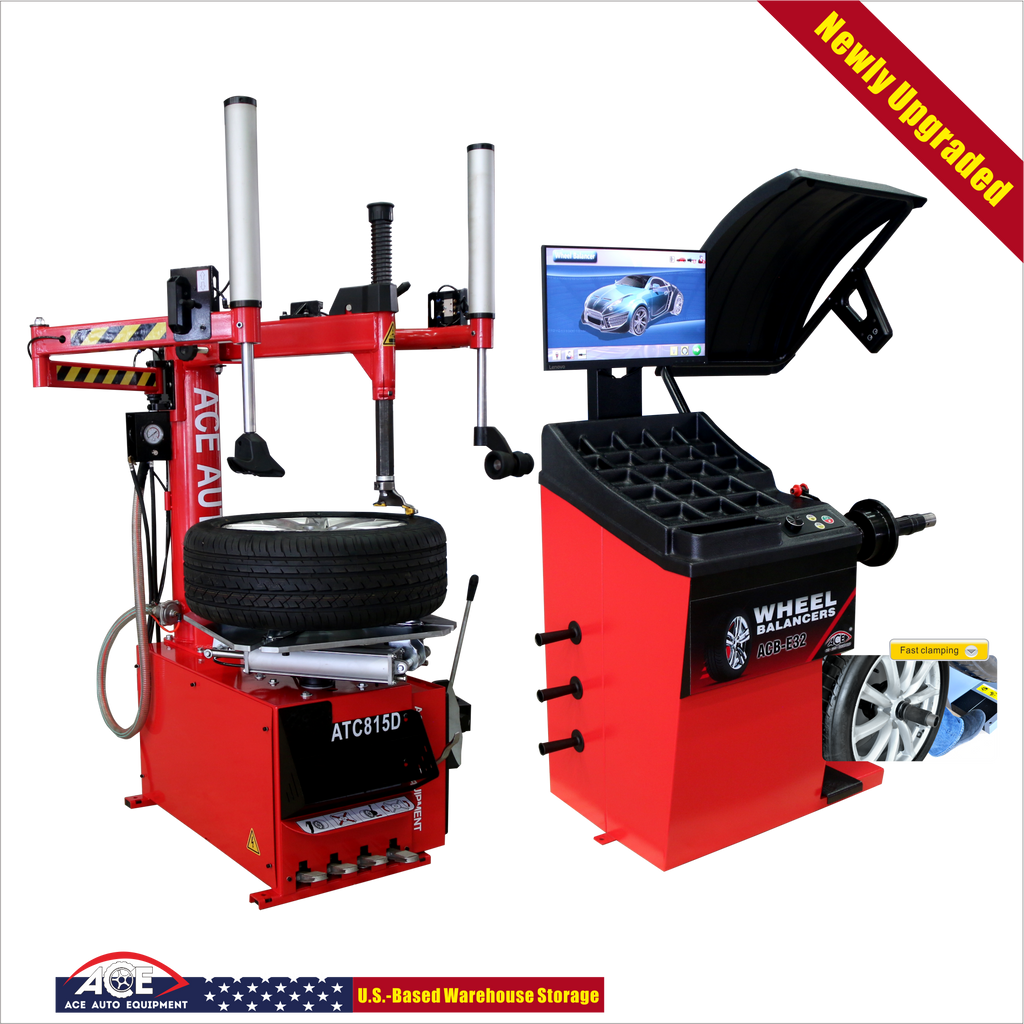 ACE Tire Changer & Wheel Balancer Combo – ATC-815D + ACB-E32