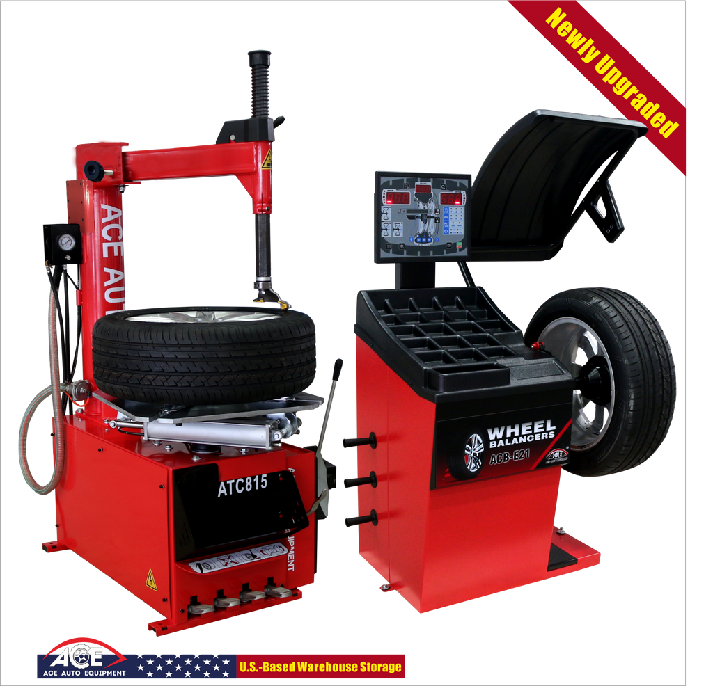 ACE Tire Changer & Wheel Balancer Combo – ATC-815 + ACB-E21