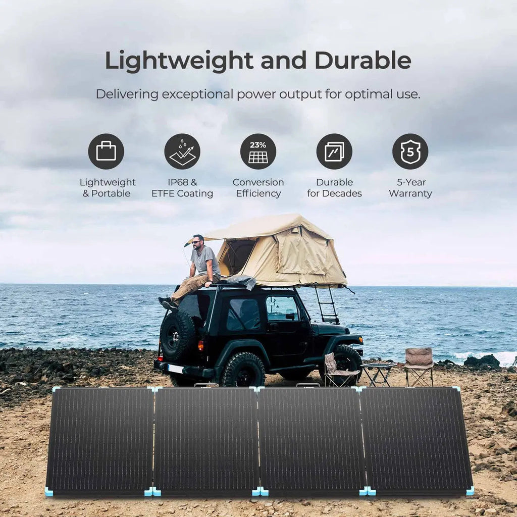 220W Lightweight Portable Solar Panel Suitcase