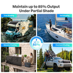 Flex ShadowFlux 100/200W Anti-Shading N-Type Flexible Solar Panel (All Black)