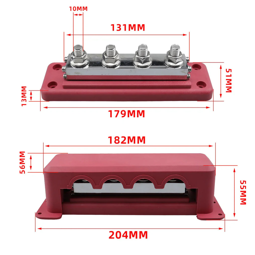Skyenergi Busbar 600A 4 Stud - Positive
