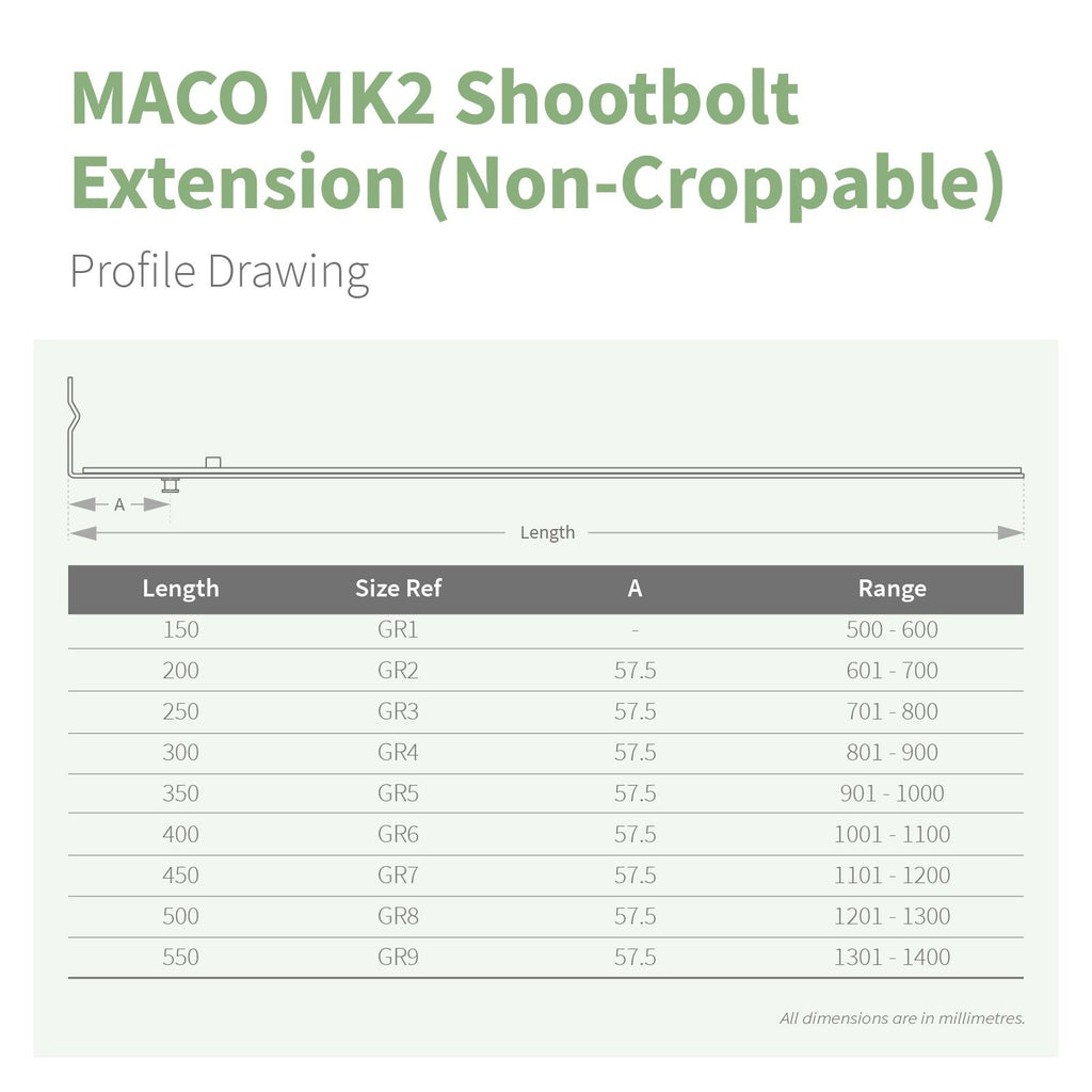 MACO MK2 Shootbolt Espag Extension (Non-Croppable)