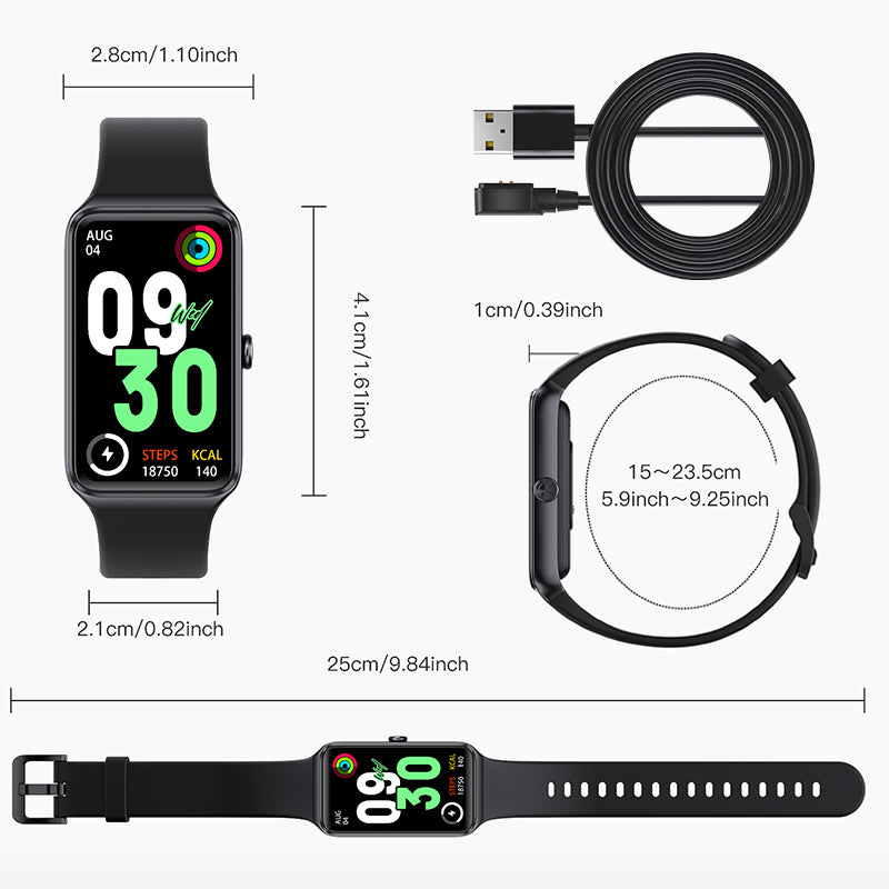 DeerRun® Fitness Smart Watch: Sync to PitPat App & Track Workouts