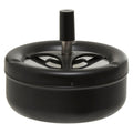 Large Black Spinning Ashtray