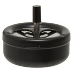 Large Black Spinning Ashtray