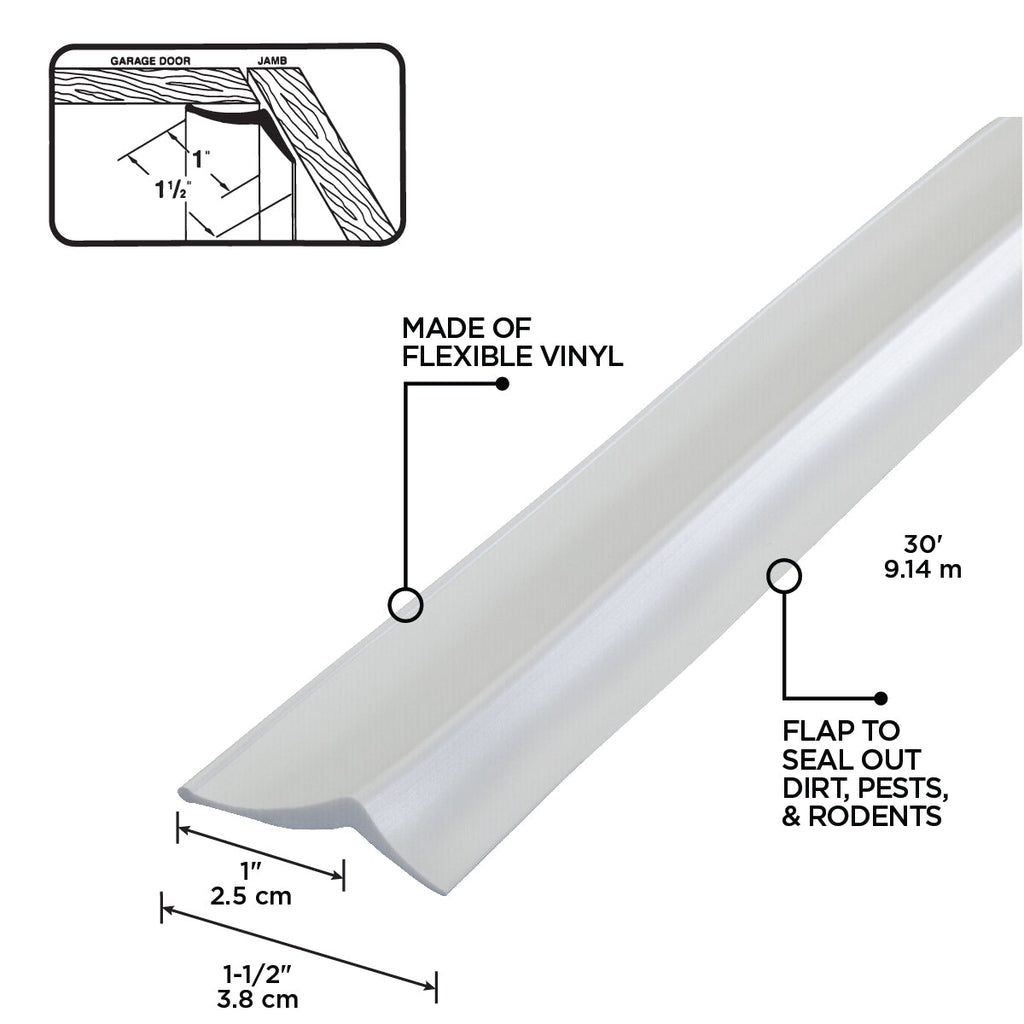Vinyl Garage Door Top and Sides Seal