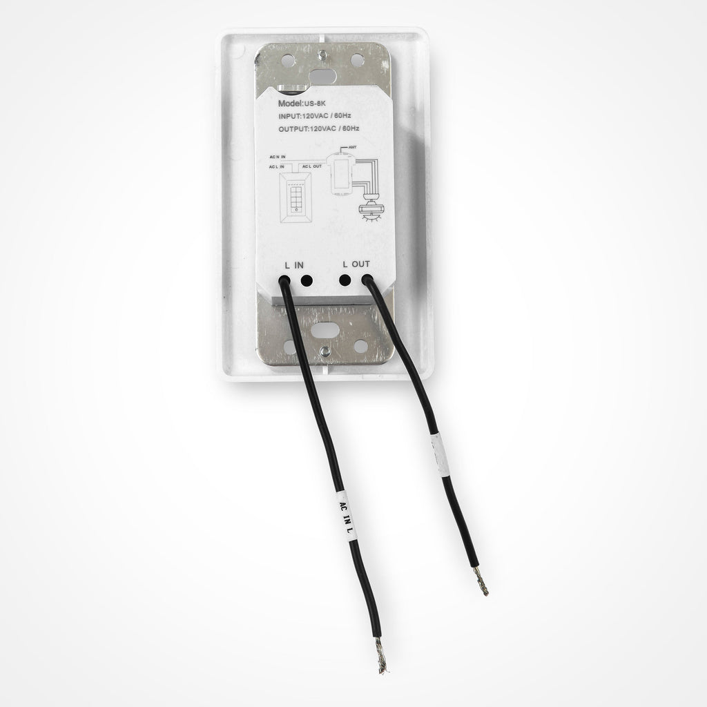 In-Wall Ceiling Fan Remote Control - DC Motor Fandeliers