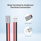 Renogy 5FT 3/0AWG Anderson Adapter Cable Anderson SB350 - Ring Lug