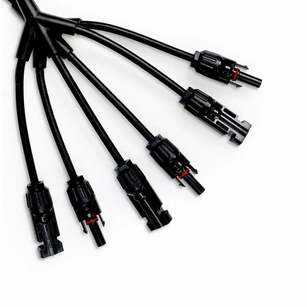Renogy Solar Connectors M Branch Parallel Adapter Cable MMMF+FFFM Pair
