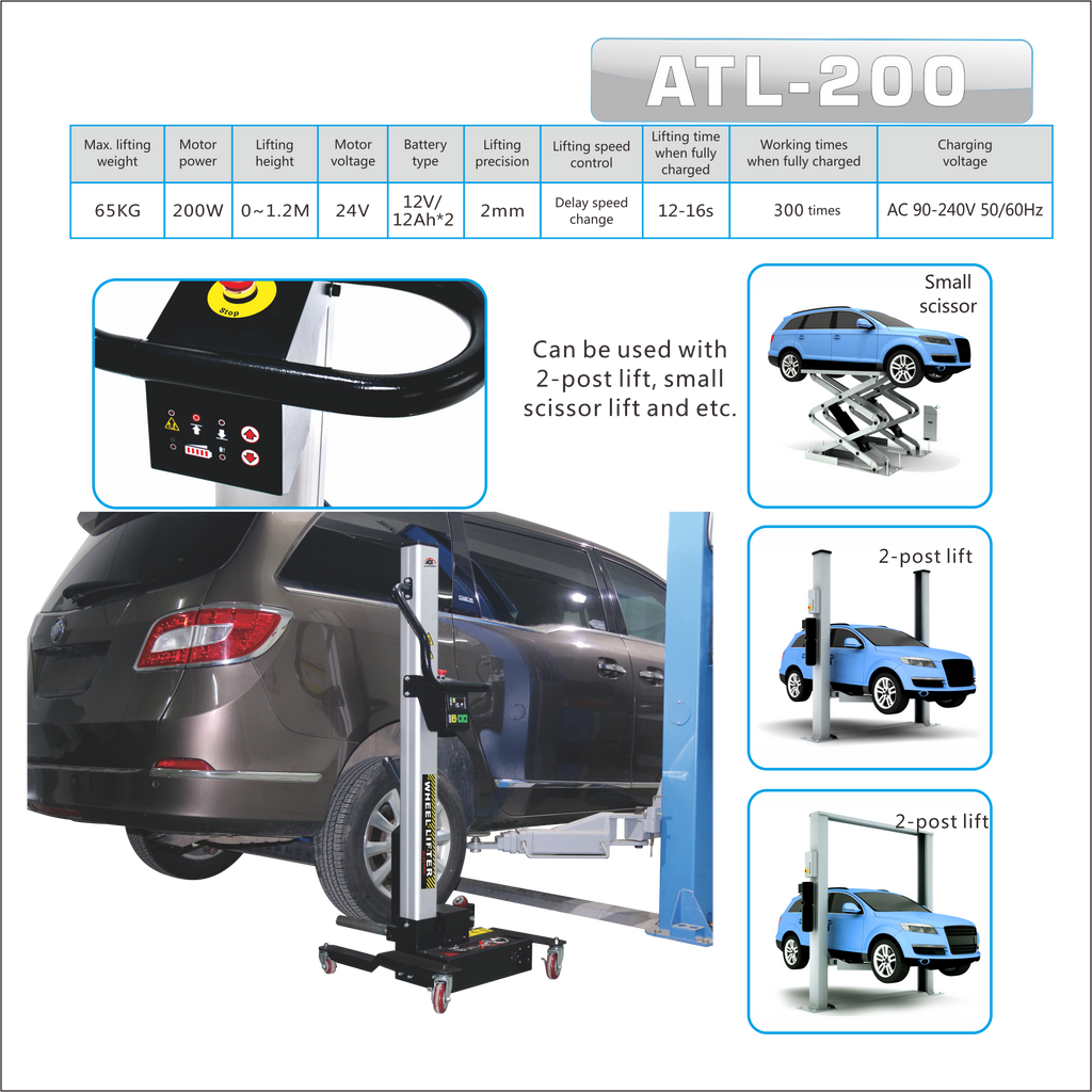 ACE Wheel Lifter ATL-200 – 65KG Electric Lift for Balancer