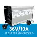 Amptron 36V 10A AC-DC Lithium LiFePO4 Battery Charger C/W GX30 round Din Plug