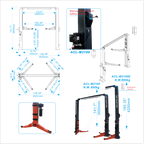 ACE 2-Post Car Lift ACL-M2100/M2100E – 10,000 lbs Symmetric Clearfloor