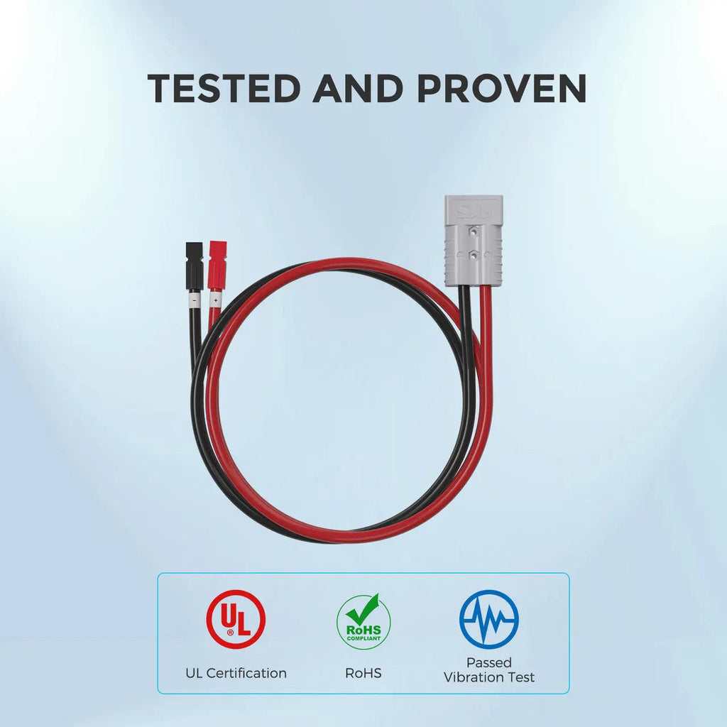 Renogy 5FT 6AWG Anderson Adapter Cable（Anderson PP75 - Anderson SB120）
