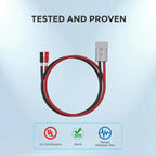 Renogy 5FT 6AWG Anderson Adapter Cable（Anderson PP75 - Anderson SB120）