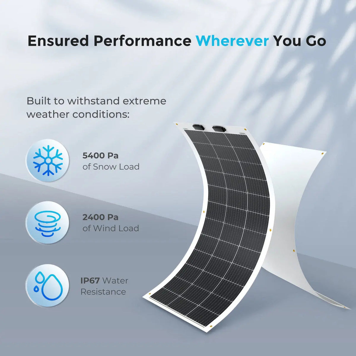 100W Lightweight Flexible Solar Panel