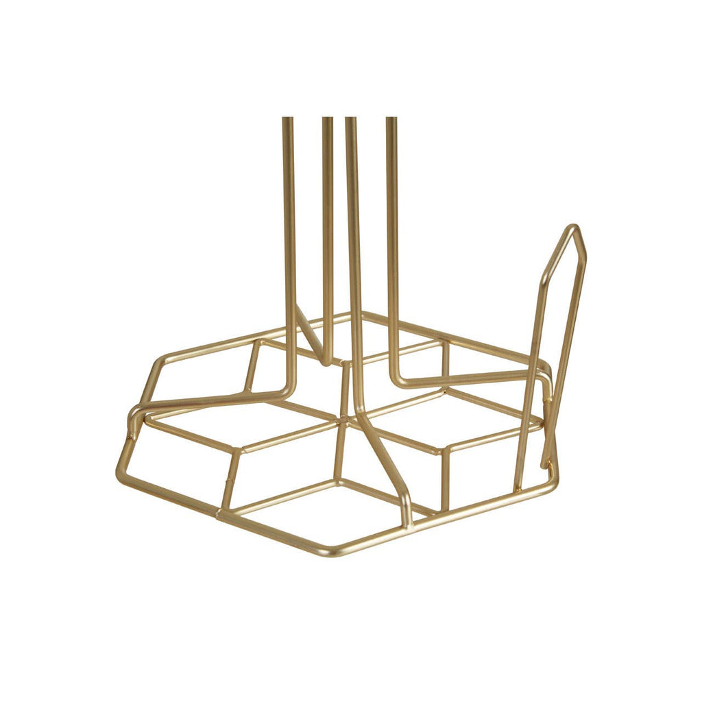Vertex Kitchen Roll Holder With Contour Matte Gold Finish
