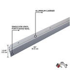 36 in. Aluminum and Vinyl Standard Screw-on Door Sweep