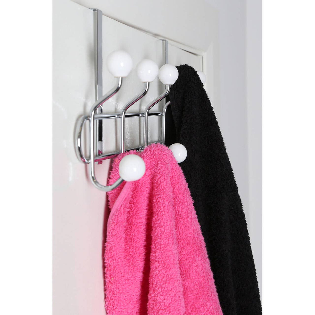 Over Door White Ceramic Balls Hanger