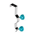 Over Door Teal Diamantes Double Hook