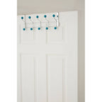 Ten Hook Over Door Turquoise Balls Hanger