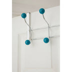 Ten Hook Over Door Turquoise Balls Hanger