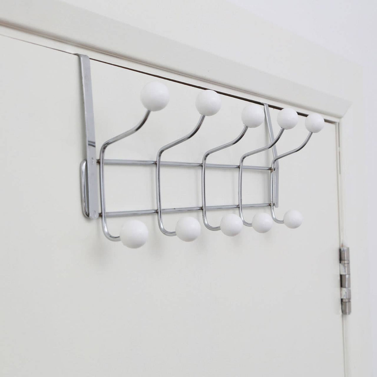 Over Door White Balls Ten Hook Hanger