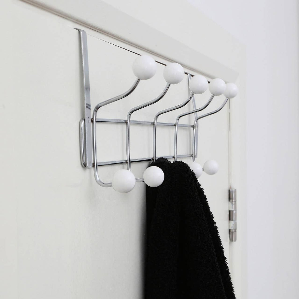 Over Door White Balls Ten Hook Hanger