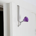 Over Door Purple Diamante Single Hook