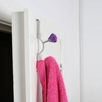 Over Door Purple Diamantes Double Hook
