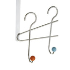 Multicoloured 5 Hook Over Door Hanger