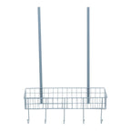 Over The Door Grey Finish Hanger Shelf